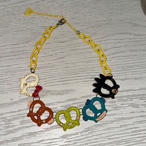 Onch Movement Rare Hello Kitty and friends statement pretzel necklace